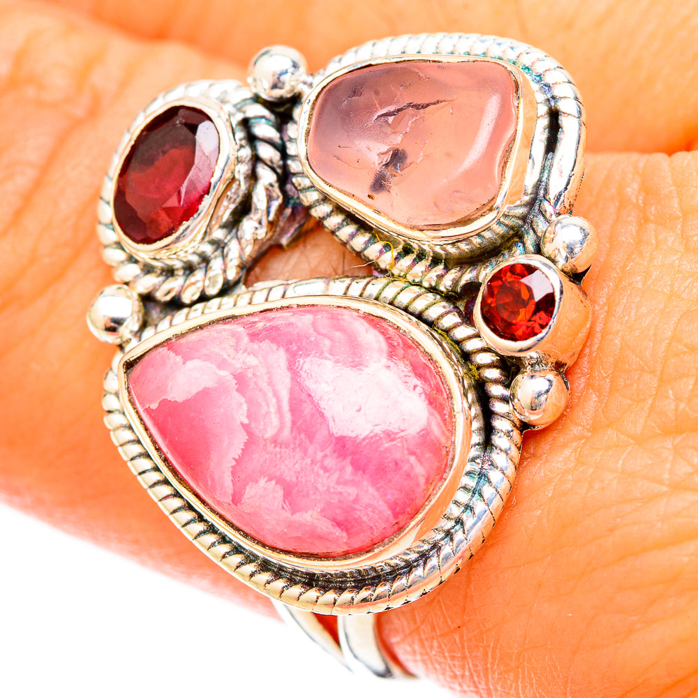 Rhodochrosite Rings handcrafted by Anasilvercos - RING121079