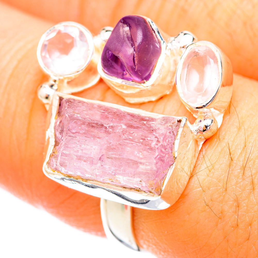 Kunzite Rings handcrafted by Anasilvercos - RING121080