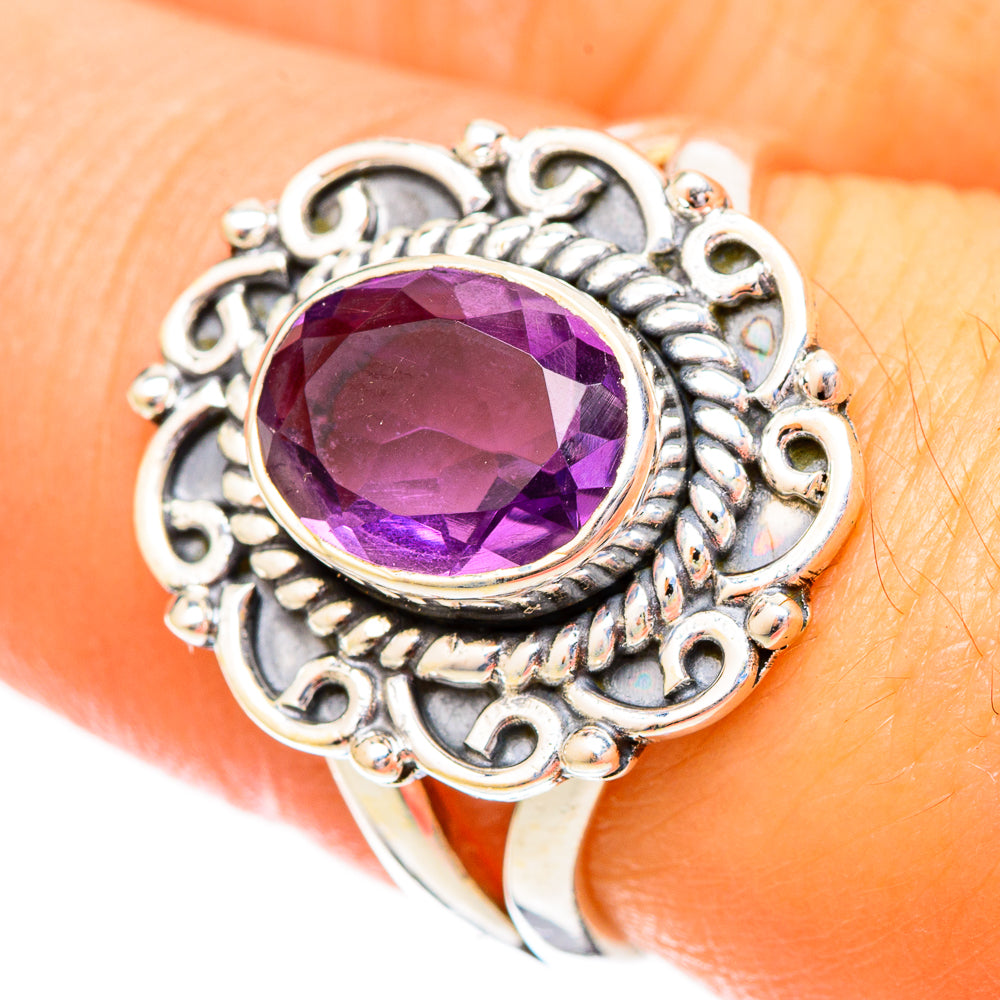 Amethyst Rings handcrafted by Anasilvercos - RING121083