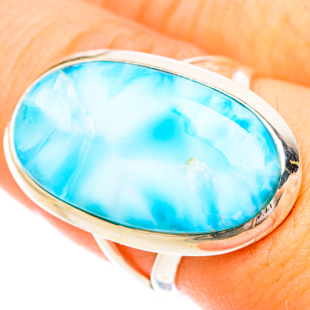 Larimar Rings handcrafted by Anasilvercos - RING121092