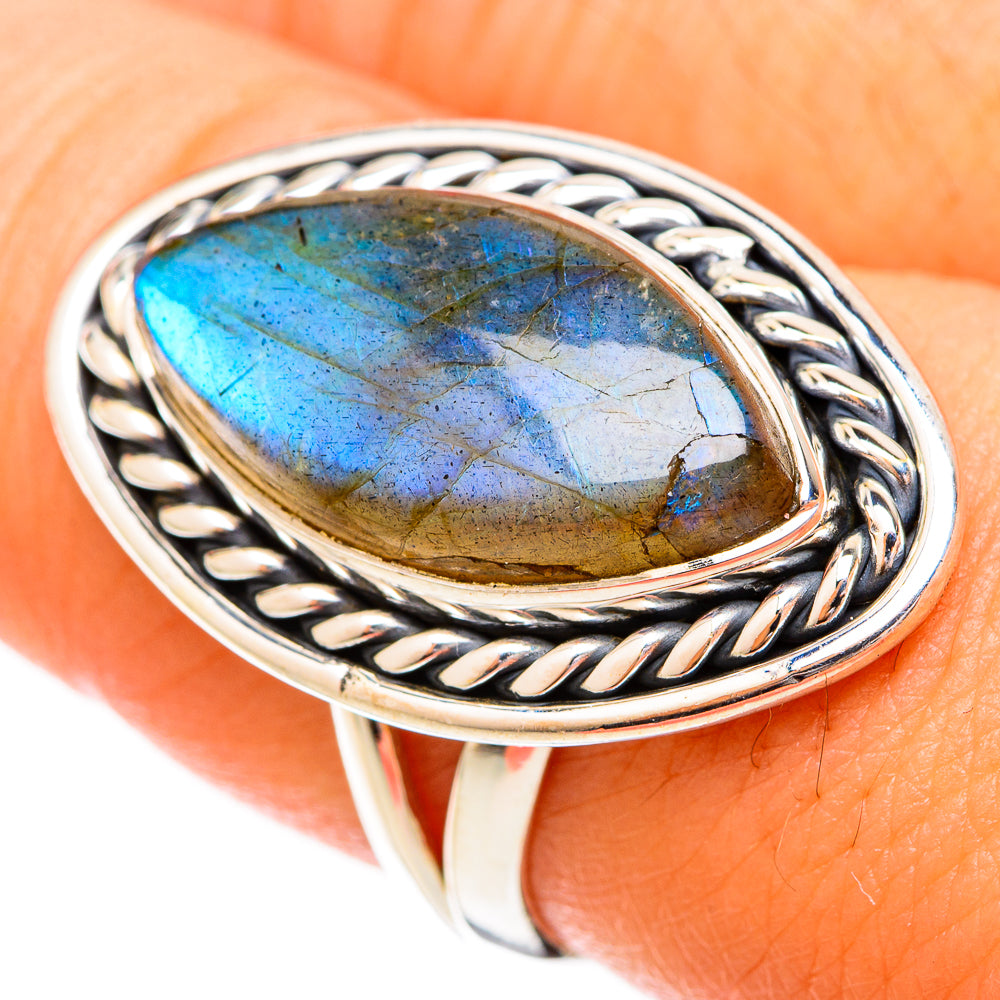 Labradorite Rings handcrafted by Anasilvercos - RING121094