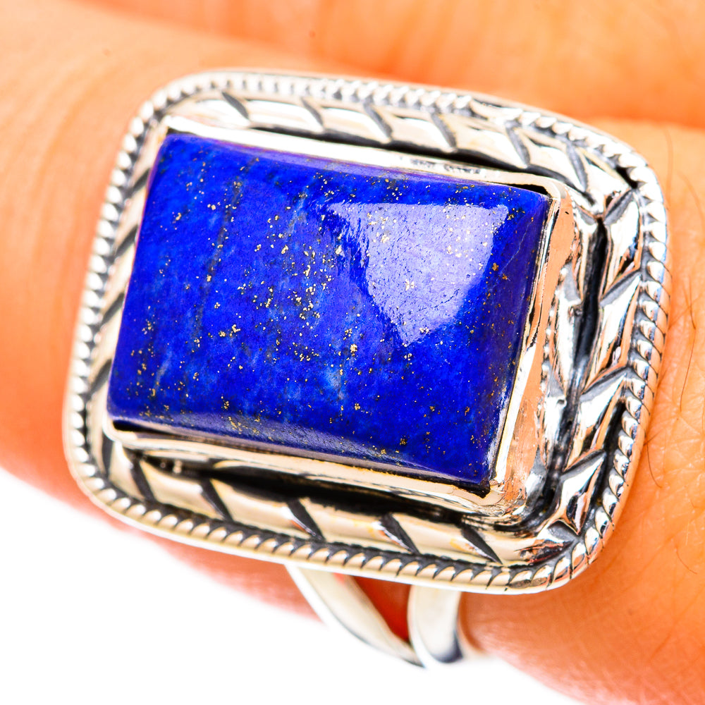 Lapis Lazuli Rings handcrafted by Anasilvercos - RING121095