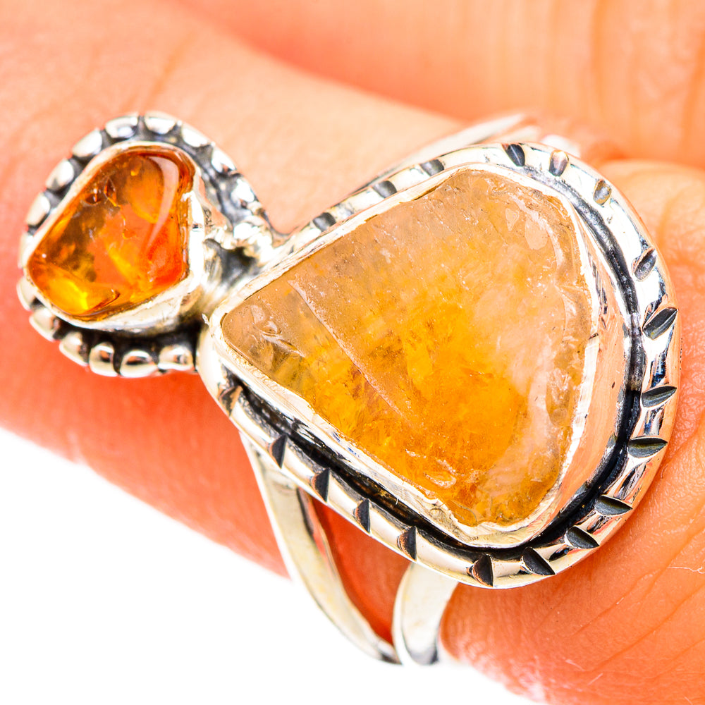 Citrine Rings handcrafted by Anasilvercos - RING121106
