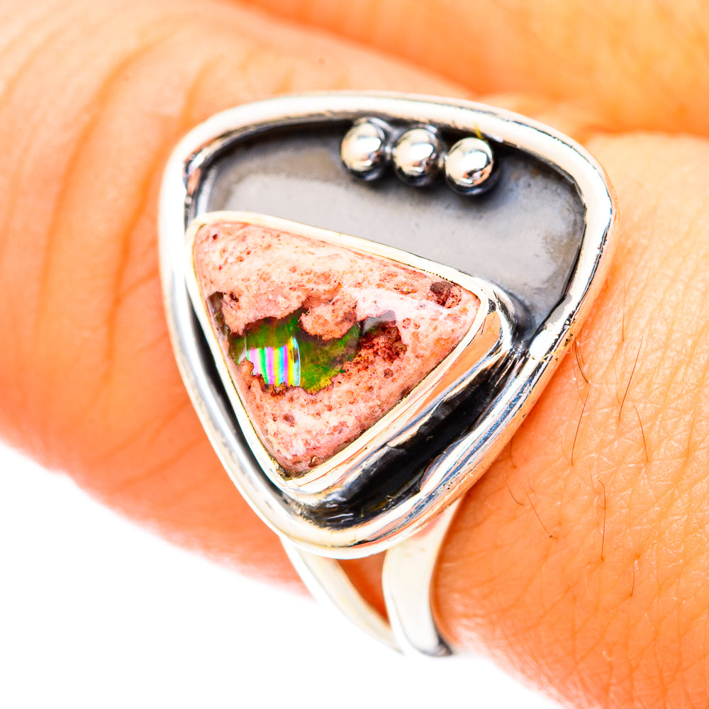 Mexican Fire Opal Rings handcrafted by Anasilvercos - RING121120