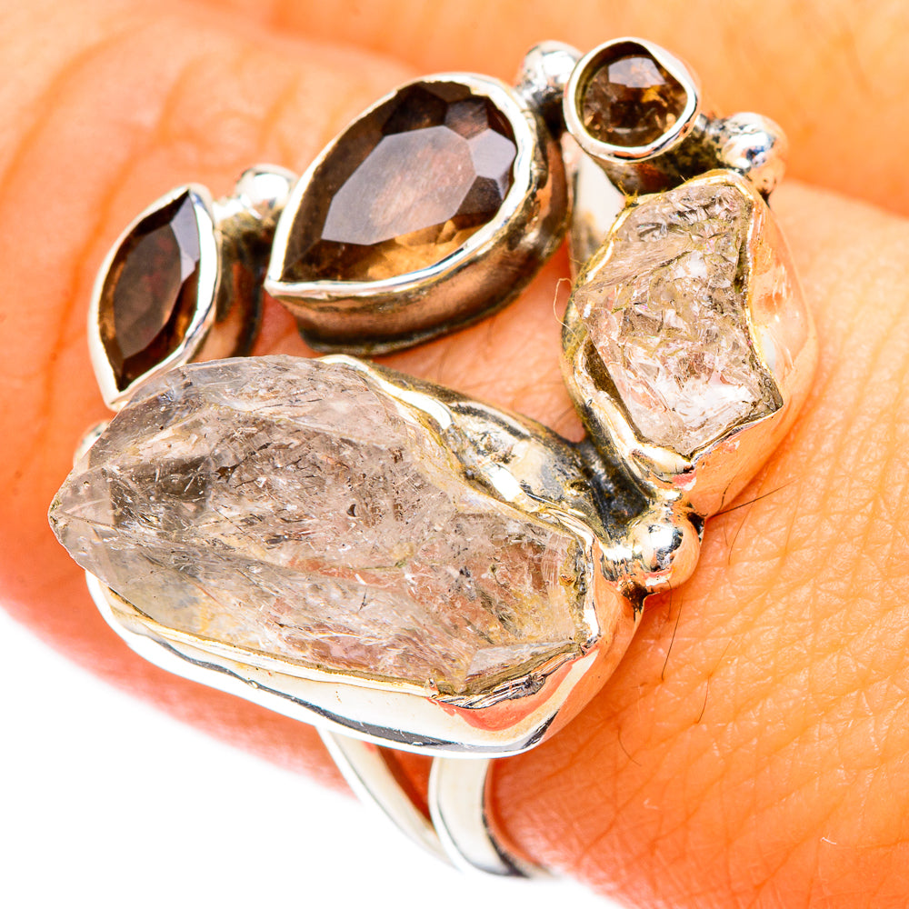 Herkimer Diamond Rings handcrafted by Anasilvercos - RING121134