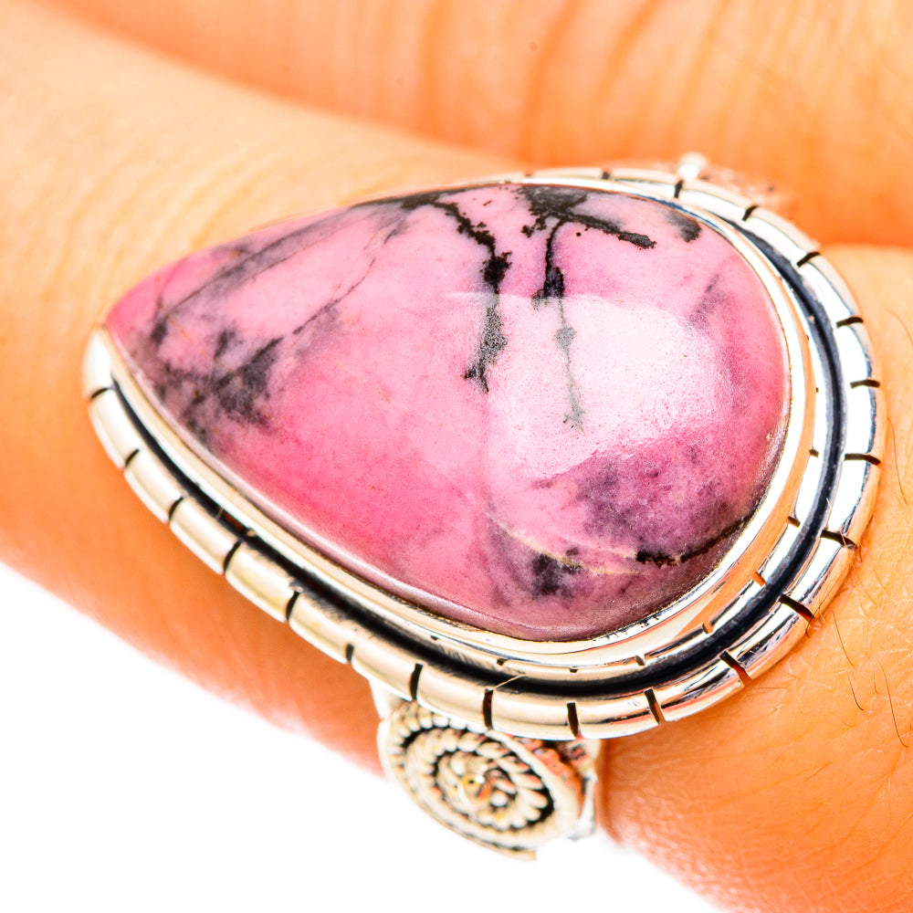 Rhodonite Rings handcrafted by Anasilvercos - RING121138