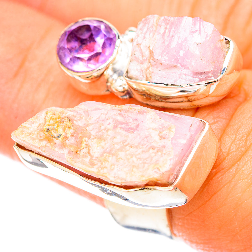 Kunzite Rings handcrafted by Anasilvercos - RING121139