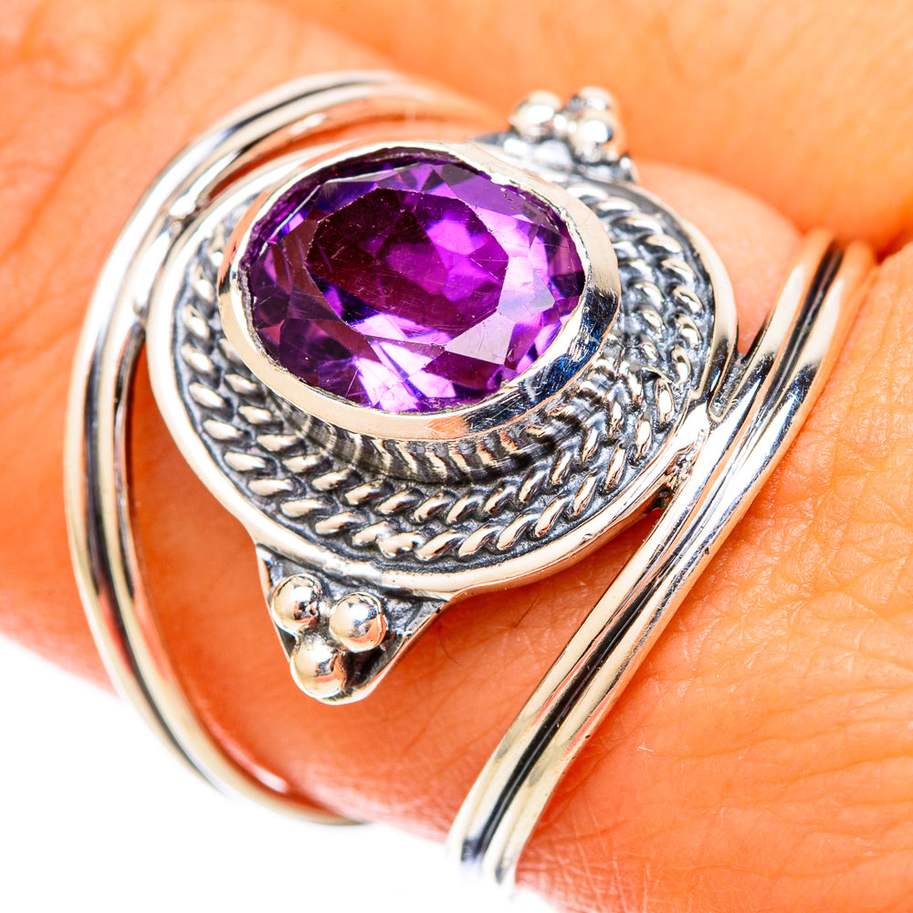 Amethyst Rings handcrafted by Anasilvercos - RING121142