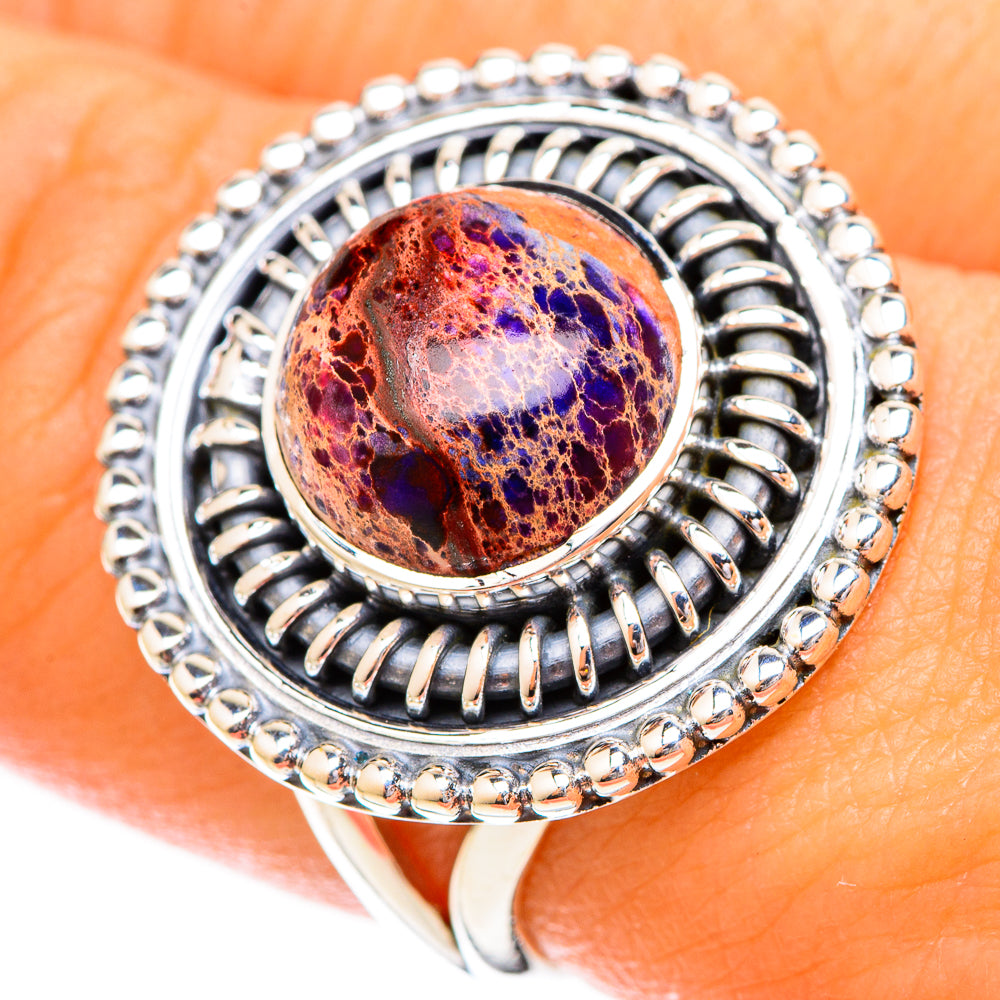 Spider Web Obsidian Rings handcrafted by Anasilvercos - RING121143