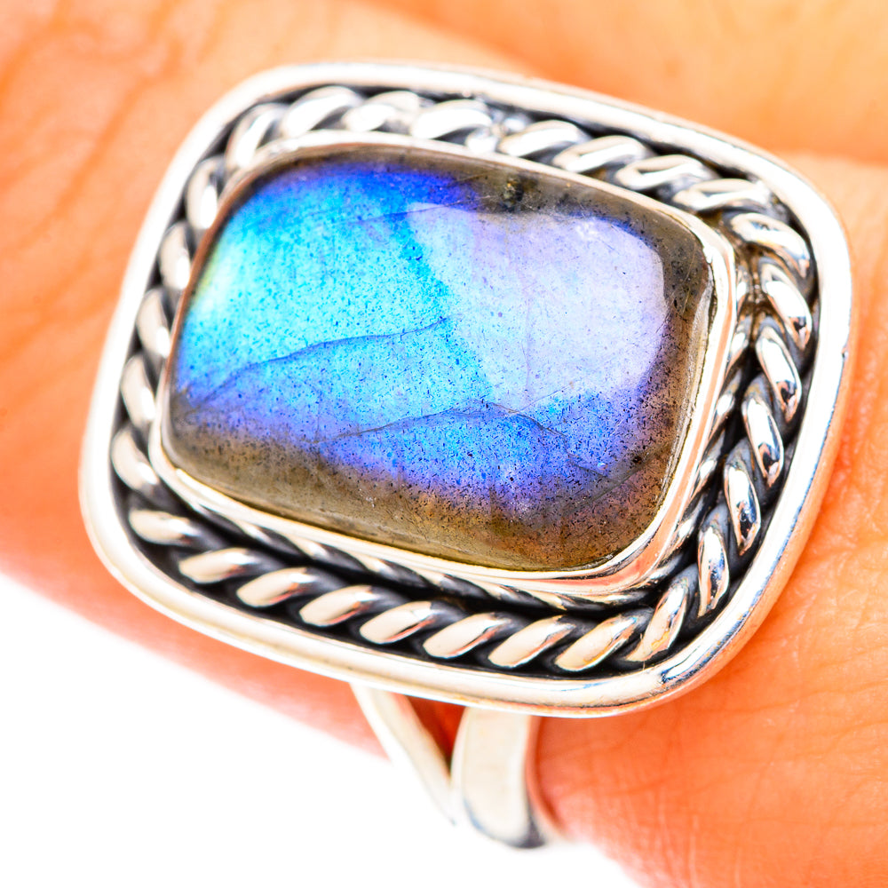 Labradorite Rings handcrafted by Anasilvercos - RING121151