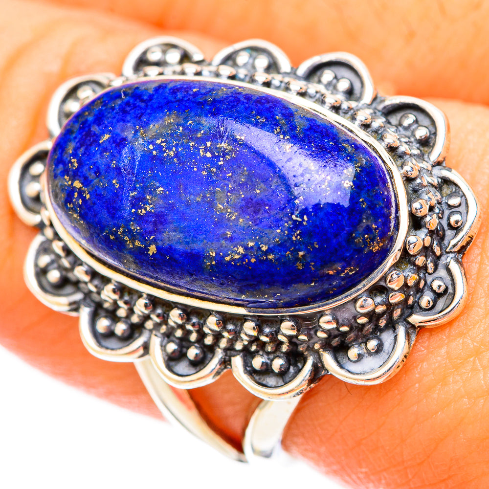 Lapis Lazuli Rings handcrafted by Anasilvercos - RING121154