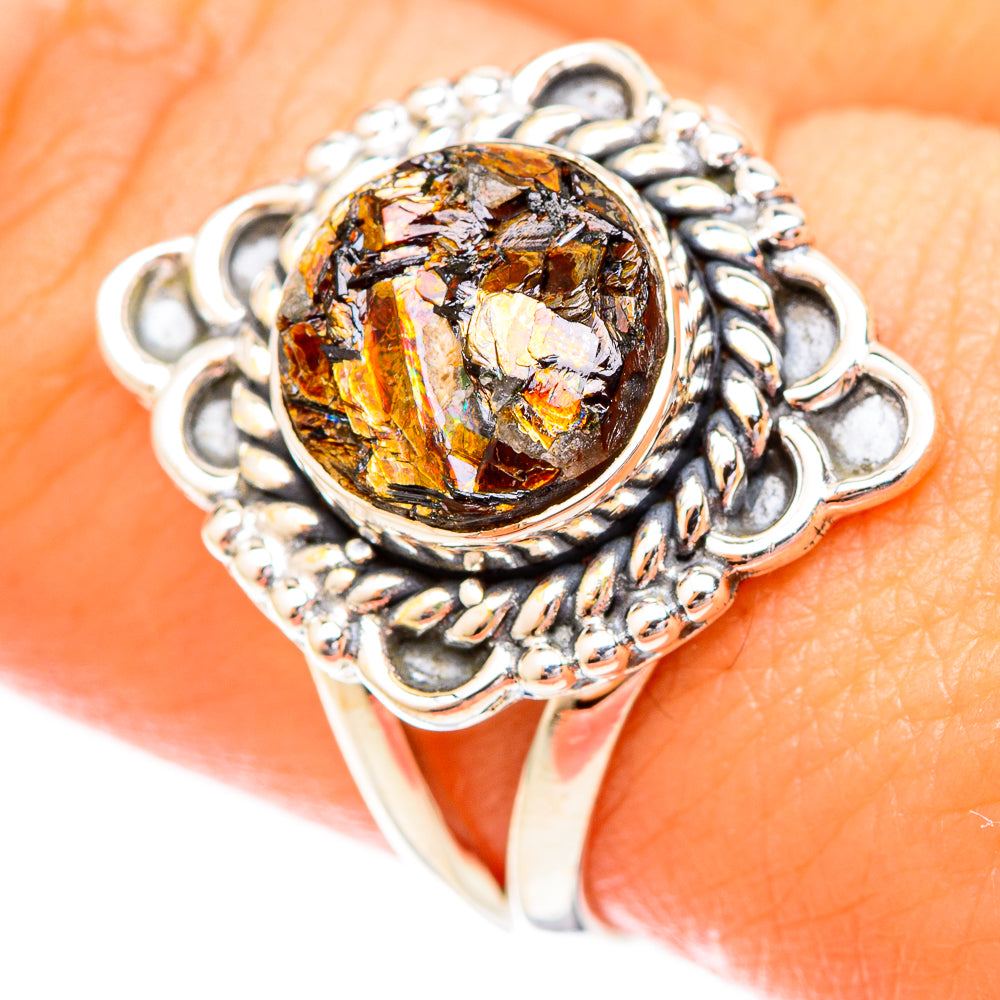Astrophyllite Rings handcrafted by Anasilvercos - RING121164