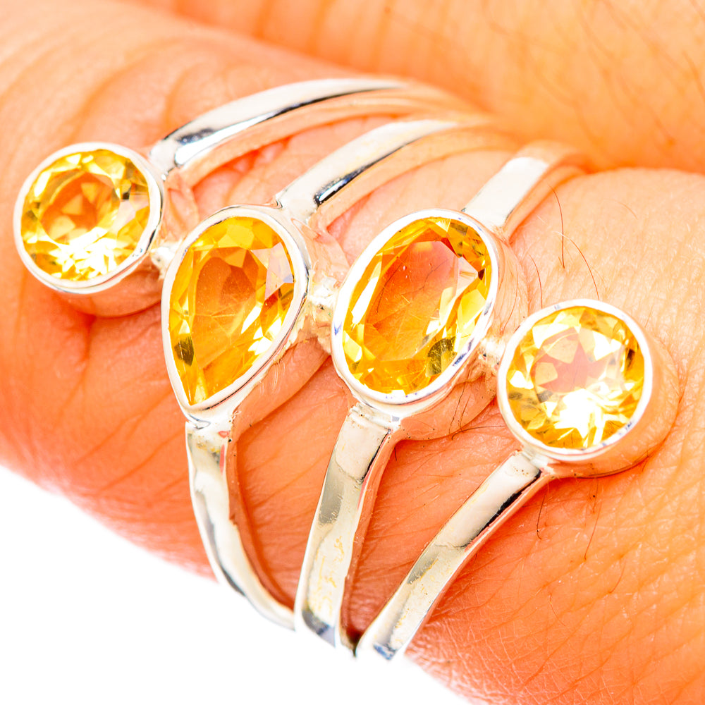 Citrine Rings handcrafted by Anasilvercos - RING121166
