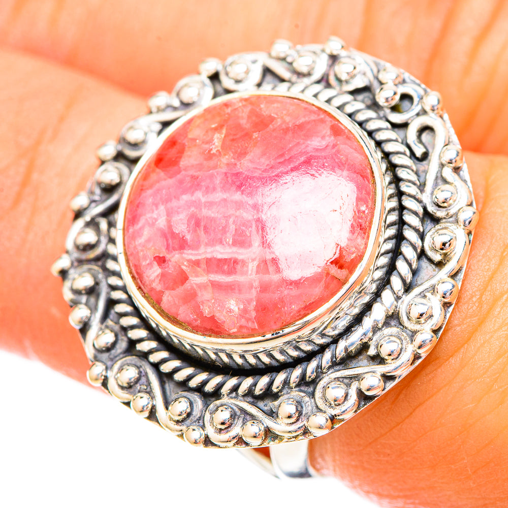 Rhodochrosite Rings handcrafted by Anasilvercos - RING121168