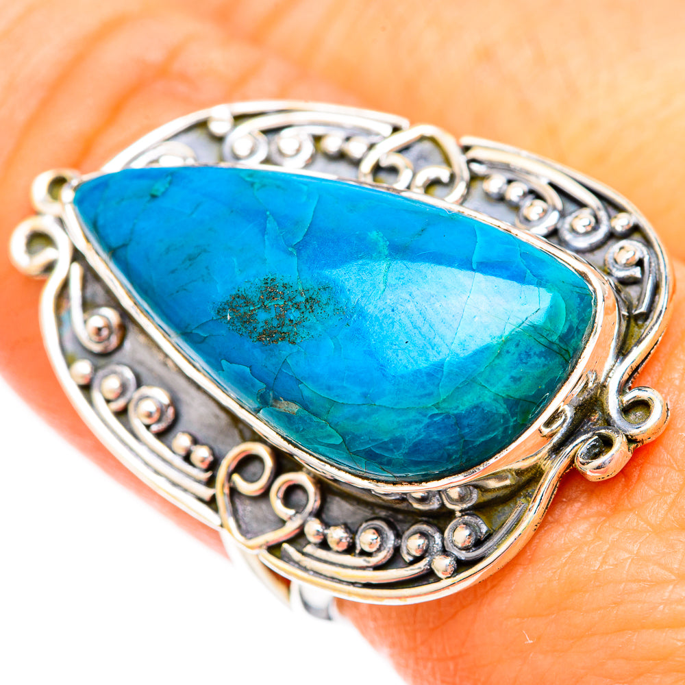 Chrysocolla Rings handcrafted by Anasilvercos - RING121180