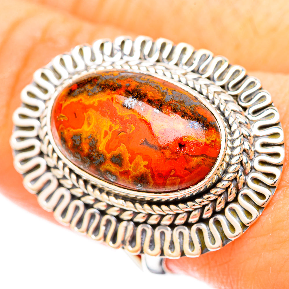 Moroccan Agate Rings handcrafted by Anasilvercos - RING121205
