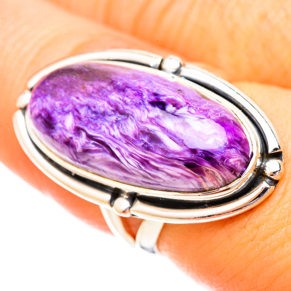 Charoite Rings handcrafted by Anasilvercos - RING121212