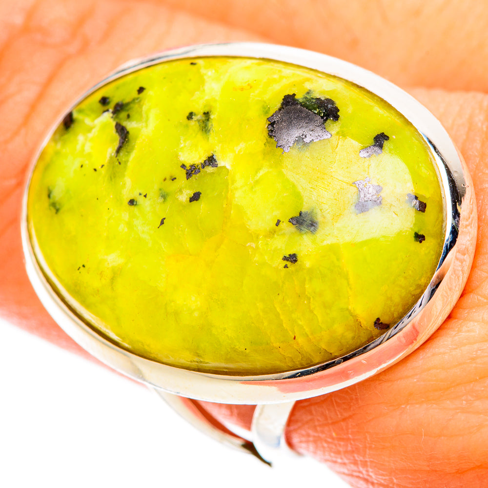 Lizardite Rings handcrafted by Anasilvercos - RING121231