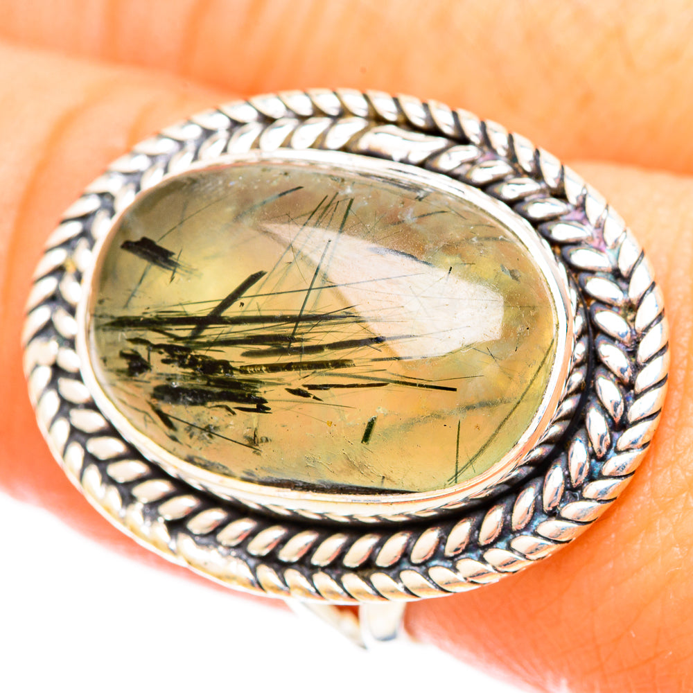 Prehnite Rings handcrafted by Anasilvercos - RING121245