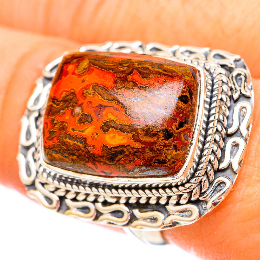 Moroccan Agate Rings handcrafted by Anasilvercos - RING121251