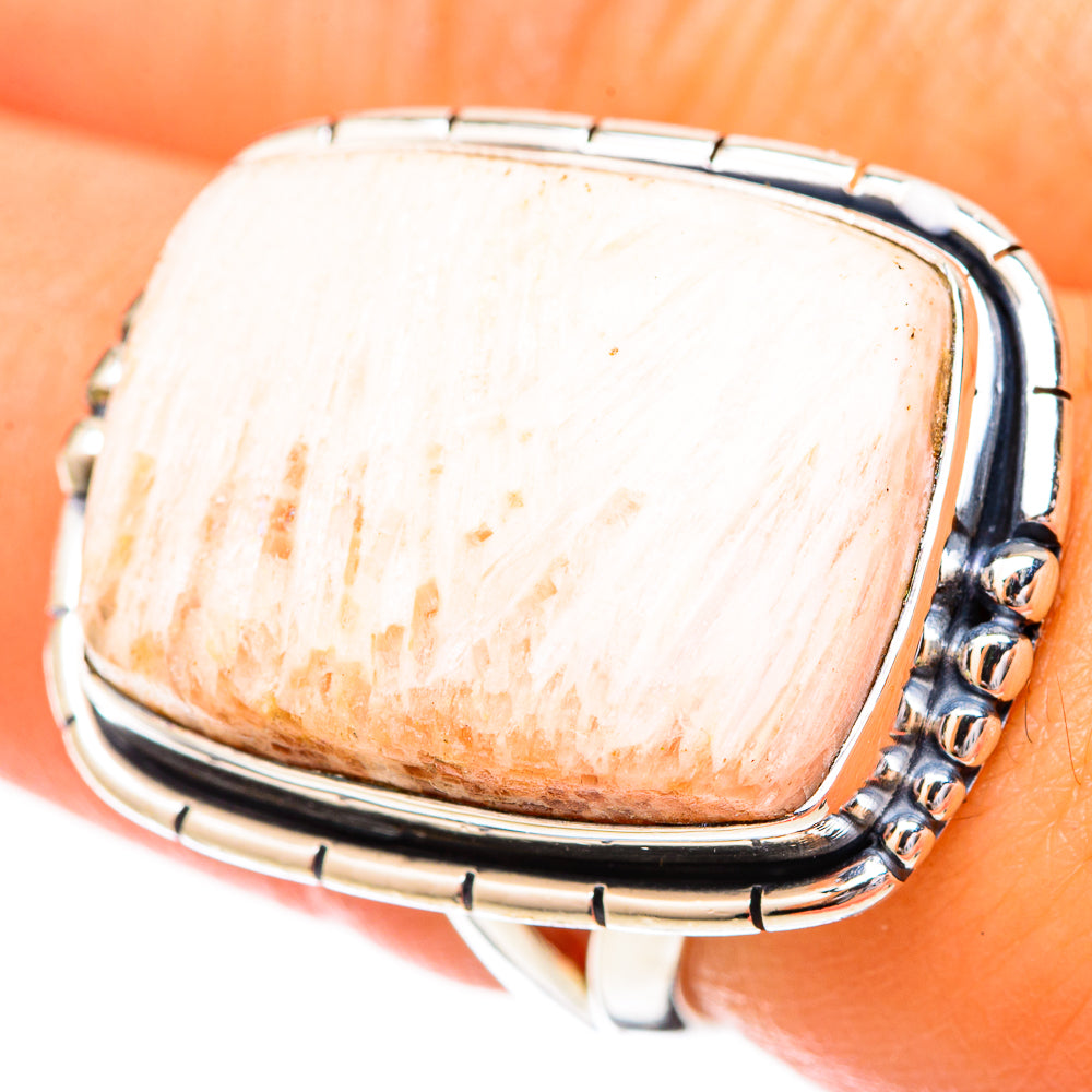 Scolecite Rings handcrafted by Anasilvercos - RING121254