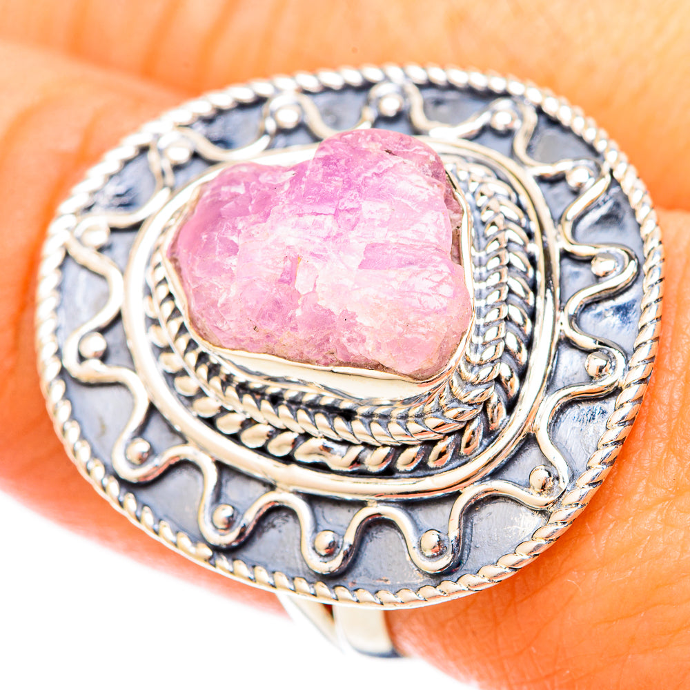 Rose Quartz Rings handcrafted by Anasilvercos - RING121257