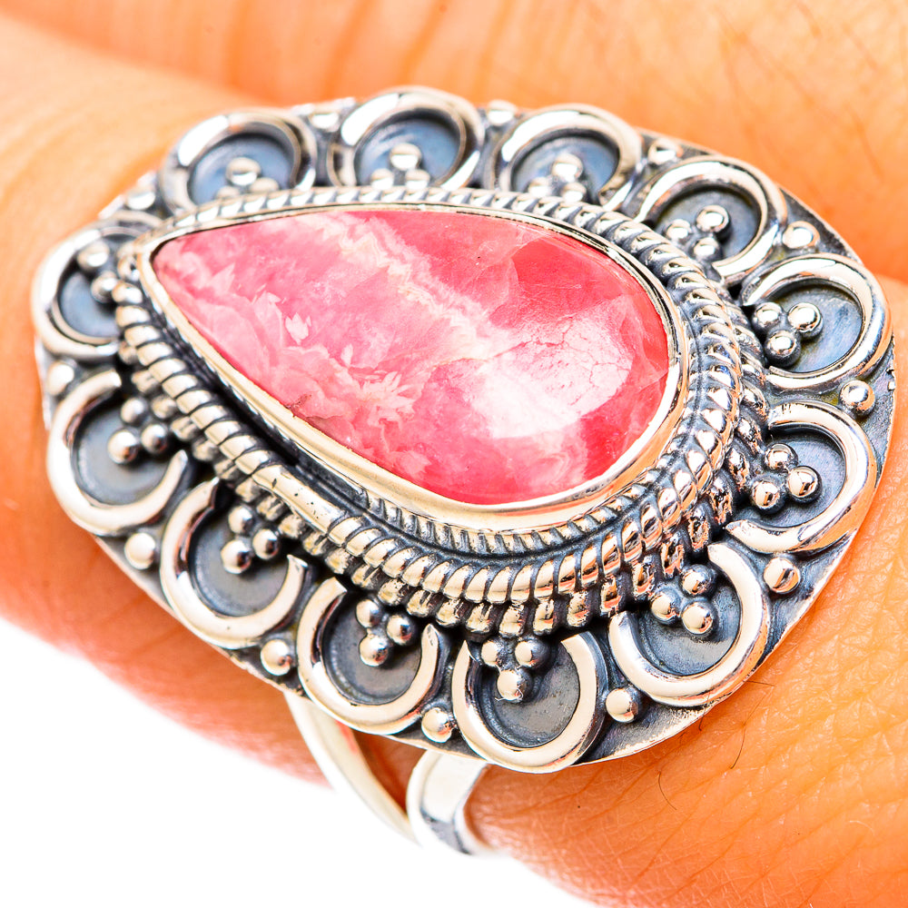 Rhodochrosite Rings handcrafted by Anasilvercos - RING121258