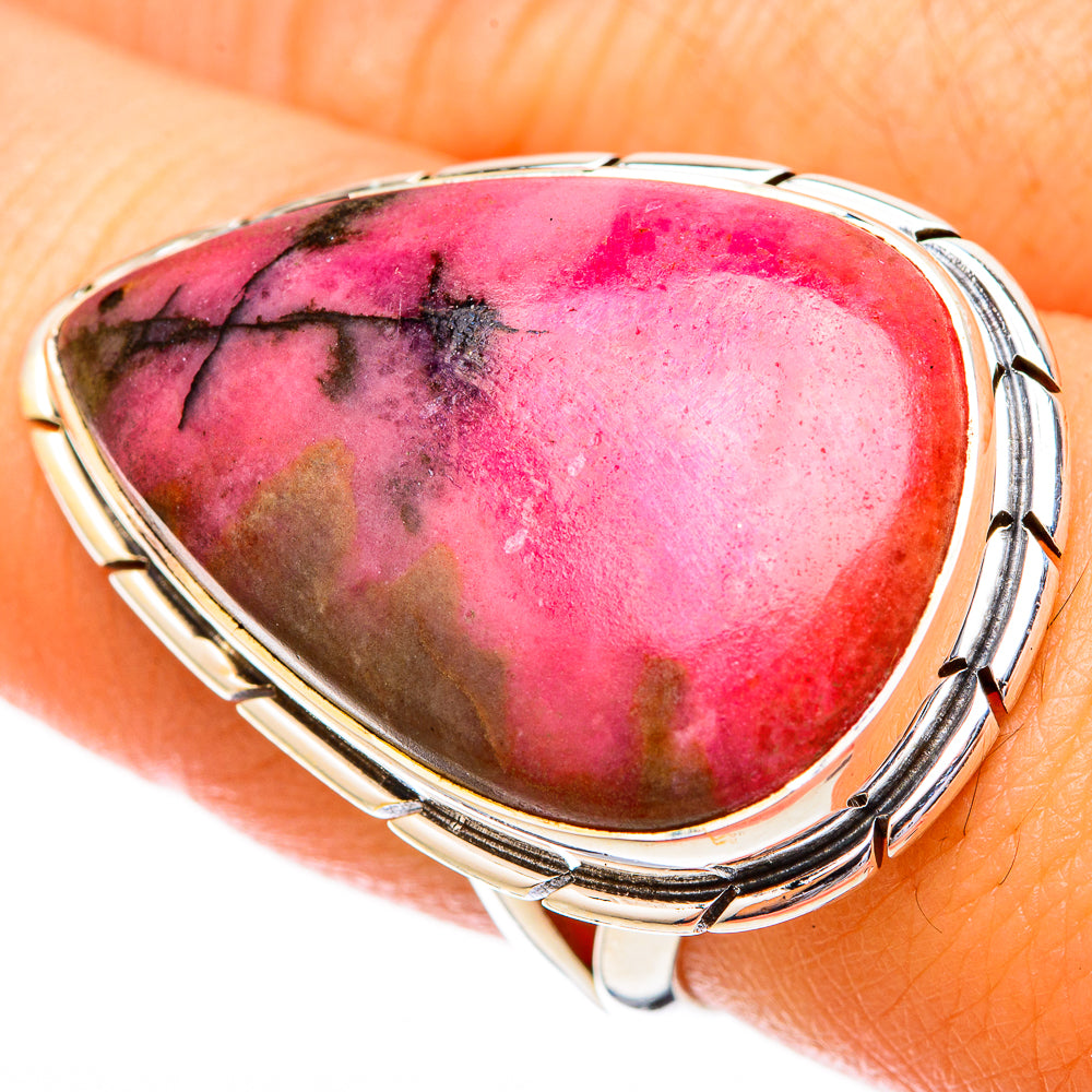 Rhodonite Rings handcrafted by Anasilvercos - RING121259