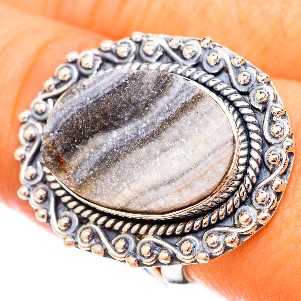 Desert Druzy Rings handcrafted by Anasilvercos - RING121278