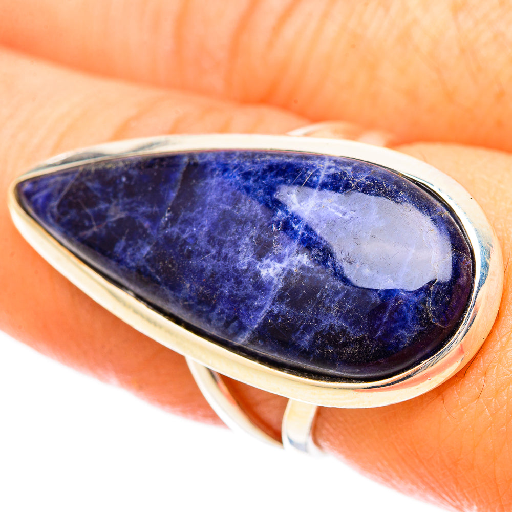 Sodalite Rings handcrafted by Anasilvercos - RING121283