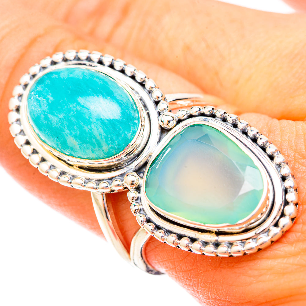 Amazonite Rings handcrafted by Anasilvercos - RING121284