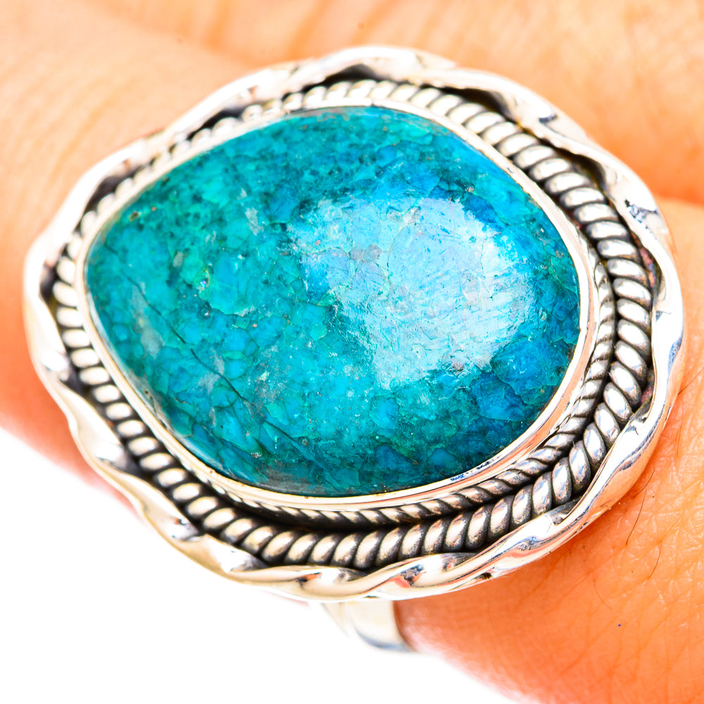 Chrysocolla Rings handcrafted by Anasilvercos - RING121286