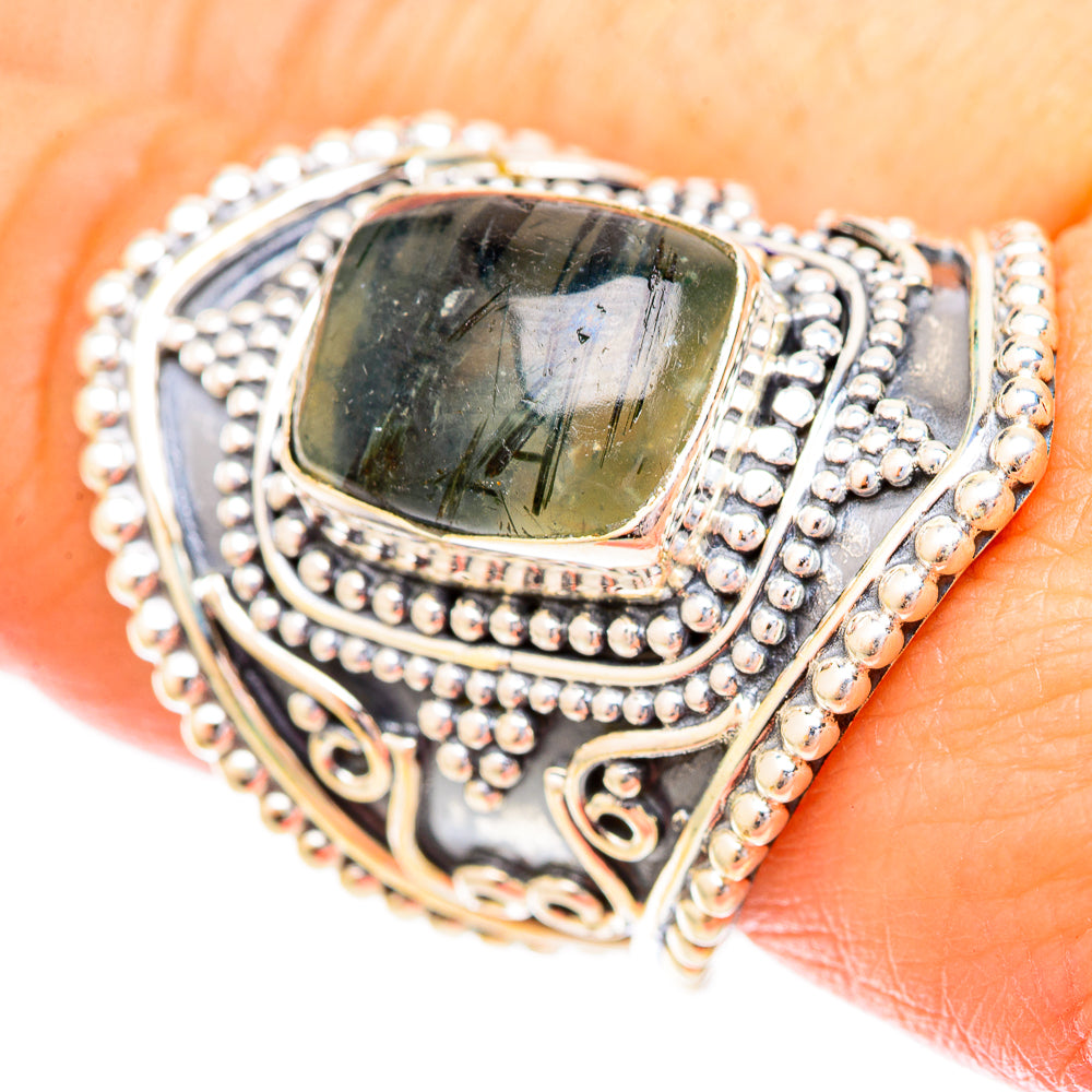 Prehnite Rings handcrafted by Anasilvercos - RING121291