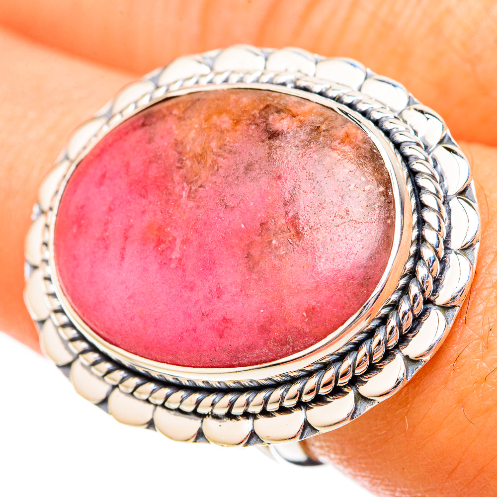 Rhodonite Rings handcrafted by Anasilvercos - RING121305