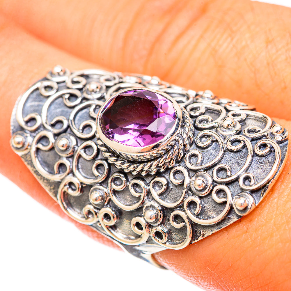 Amethyst Rings handcrafted by Anasilvercos - RING121309