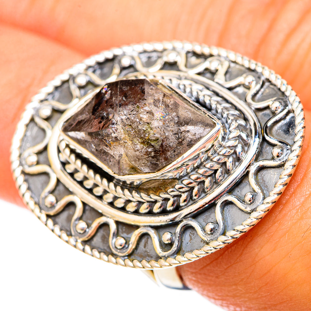 Herkimer Diamond Rings handcrafted by Anasilvercos - RING121317
