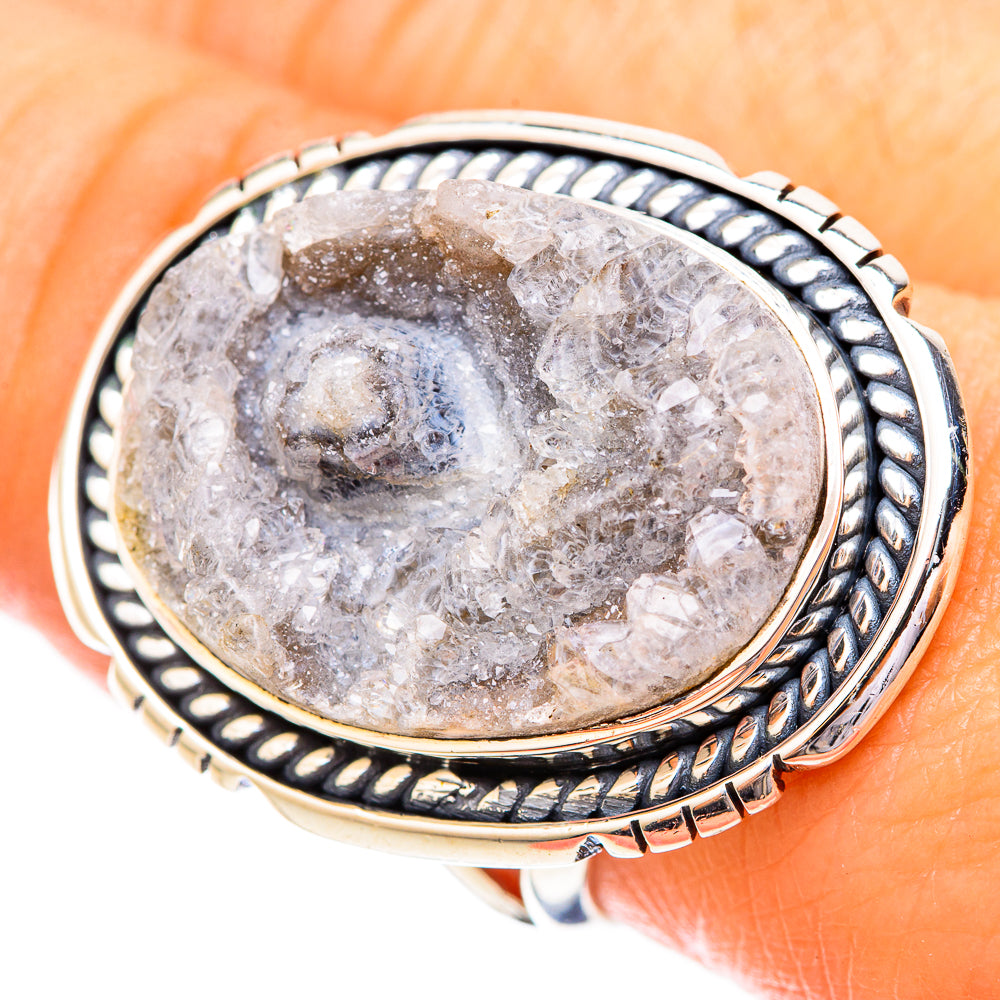 Desert Druzy Rings handcrafted by Anasilvercos - RING121324