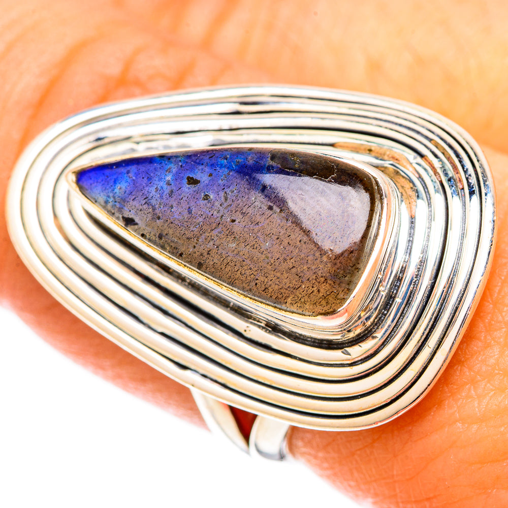 Labradorite Rings handcrafted by Anasilvercos - RING121325