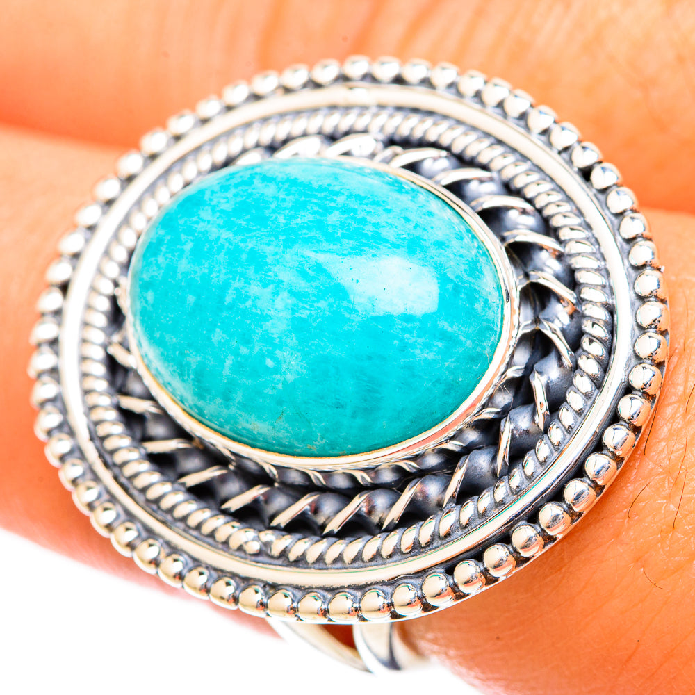 Amazonite Rings handcrafted by Anasilvercos - RING121328