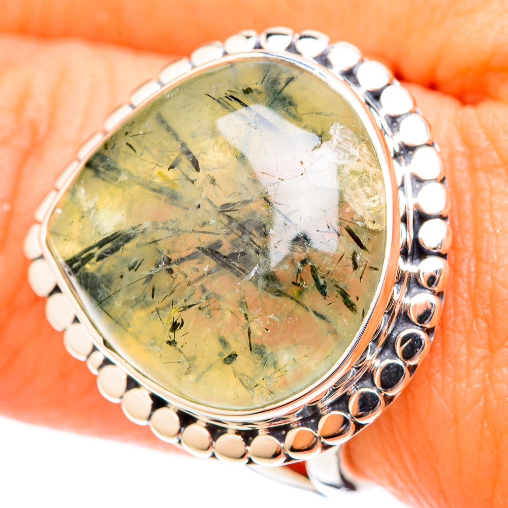 Prehnite Rings handcrafted by Anasilvercos - RING121339