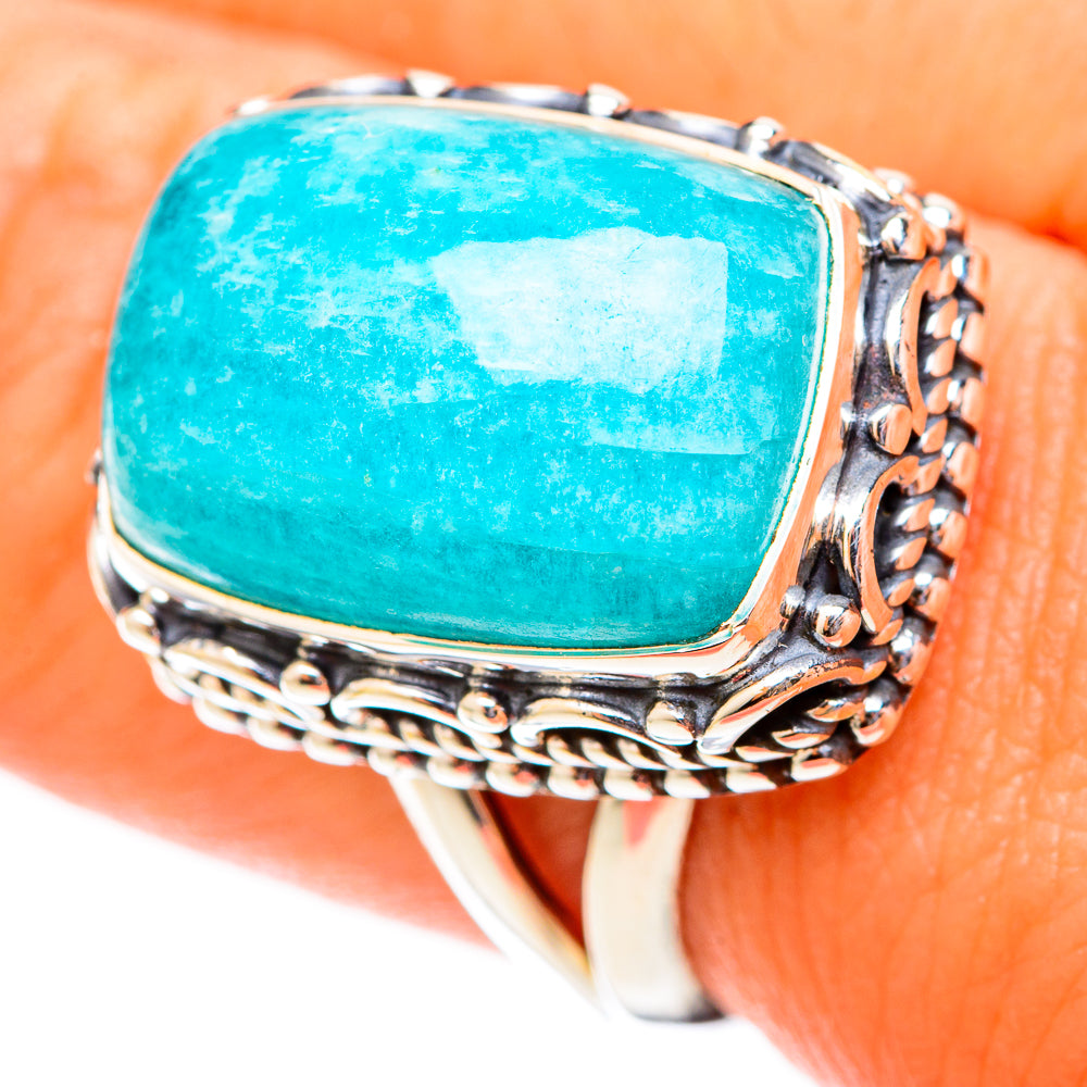Amazonite Rings handcrafted by Anasilvercos - RING121340