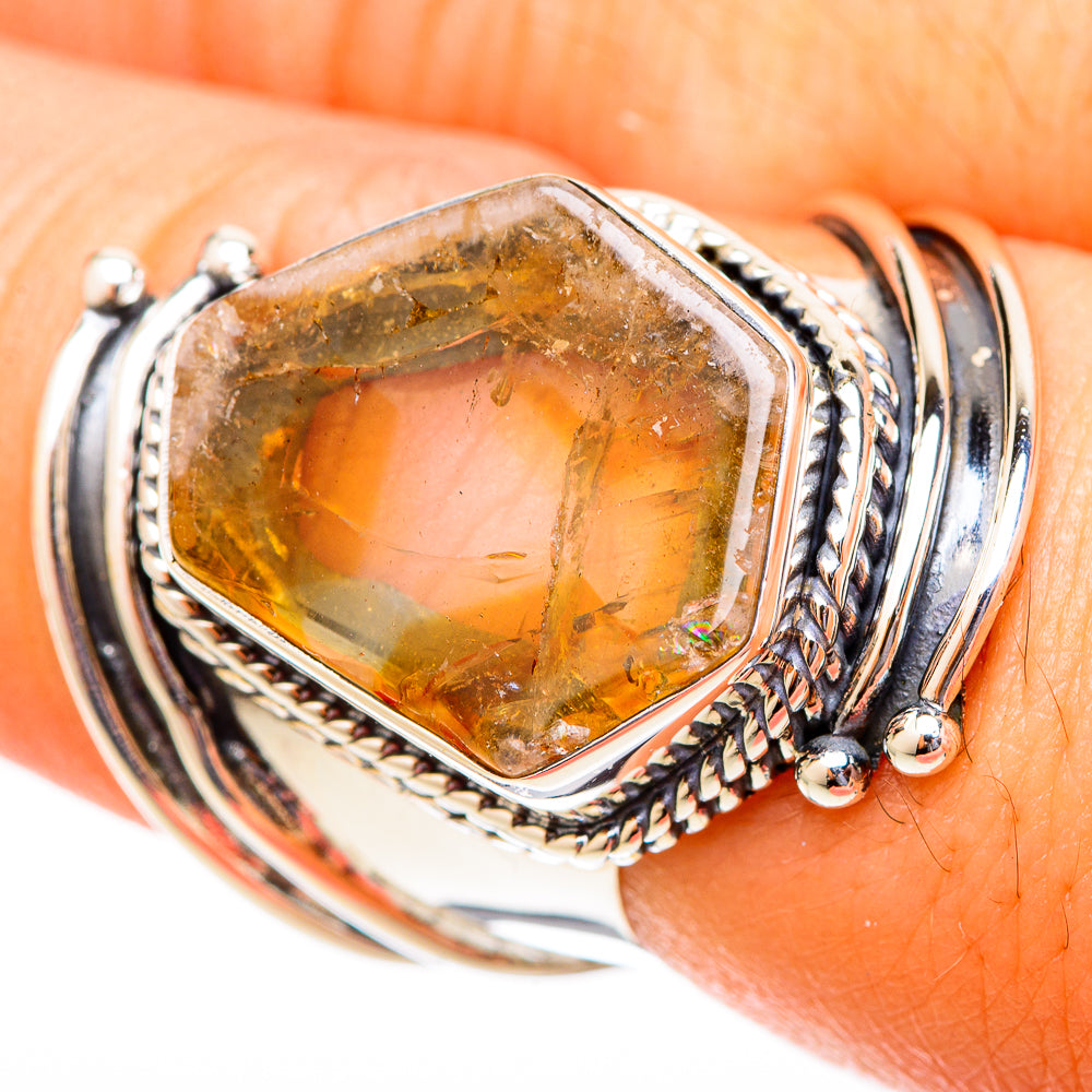Citrine Rings handcrafted by Anasilvercos - RING121343