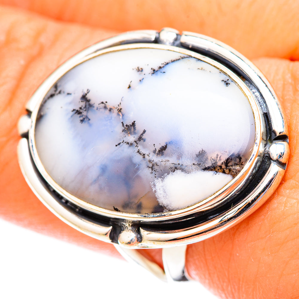 Dendritic Opal Rings handcrafted by Anasilvercos - RING121356