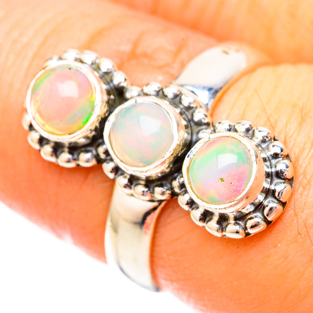 Ethiopian Opal Rings handcrafted by Anasilvercos - RING121360