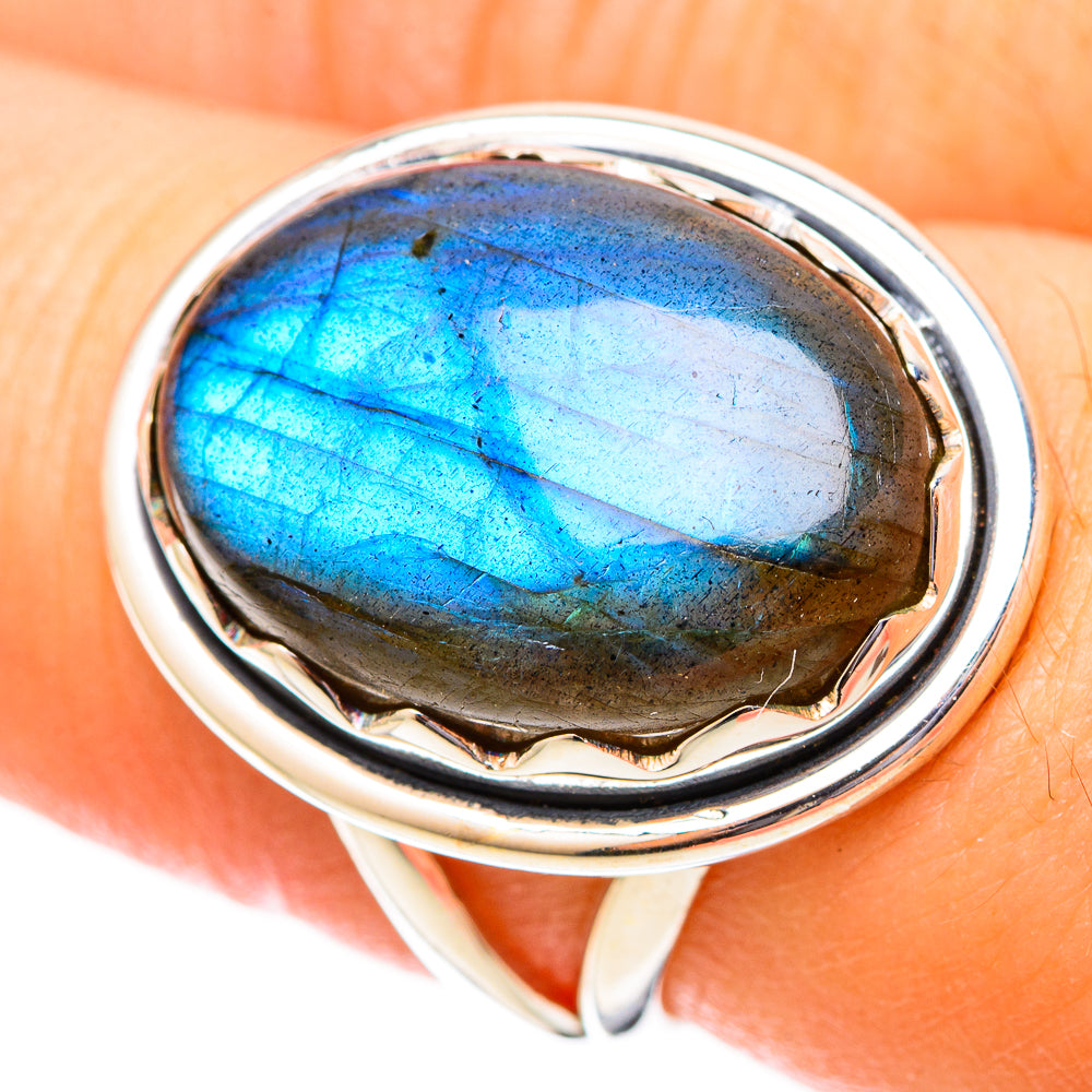 Labradorite Rings handcrafted by Anasilvercos - RING121364