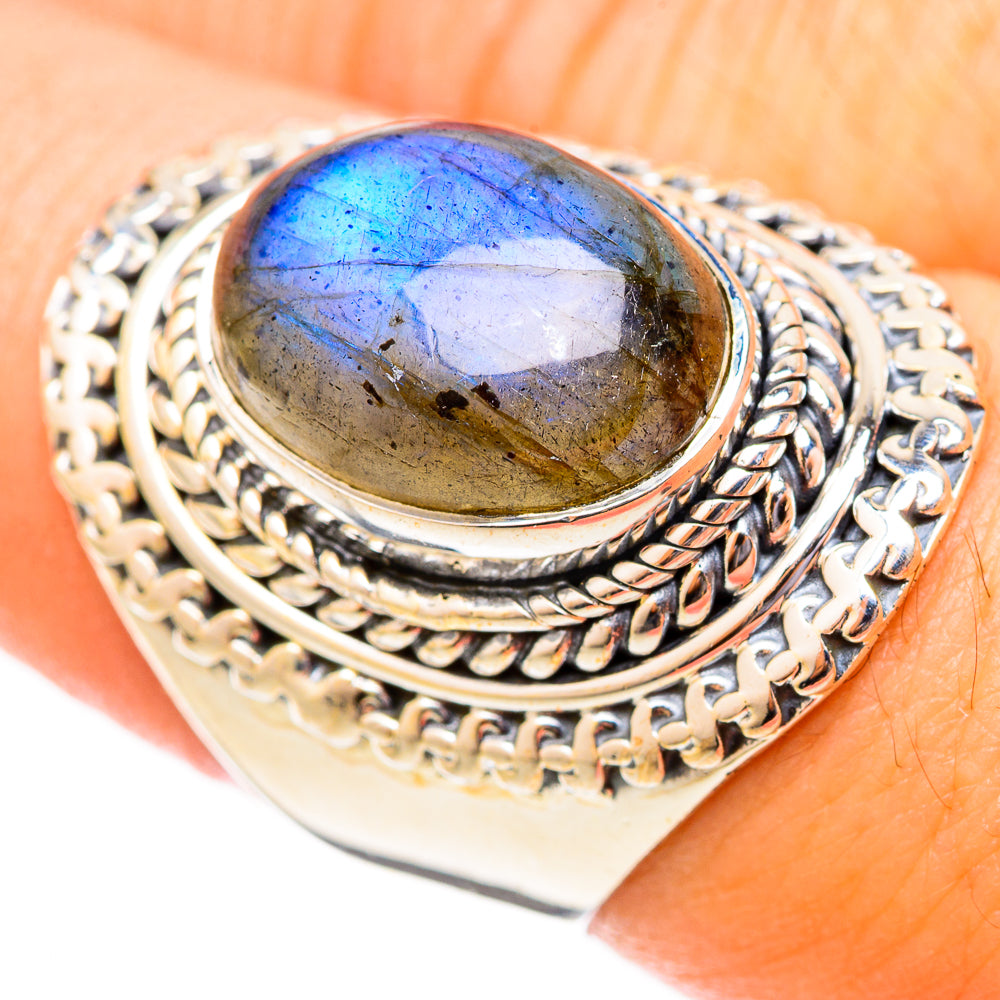 Labradorite Rings handcrafted by Anasilvercos - RING121367