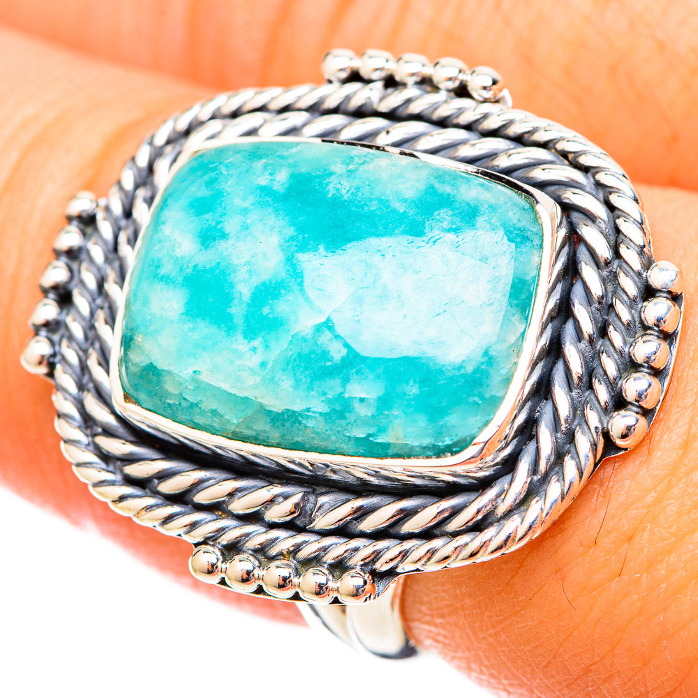 Amazonite Rings handcrafted by Anasilvercos - RING121373