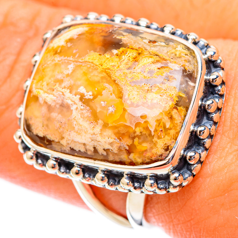 Brecciated Mookaite Rings handcrafted by Anasilvercos - RING121374