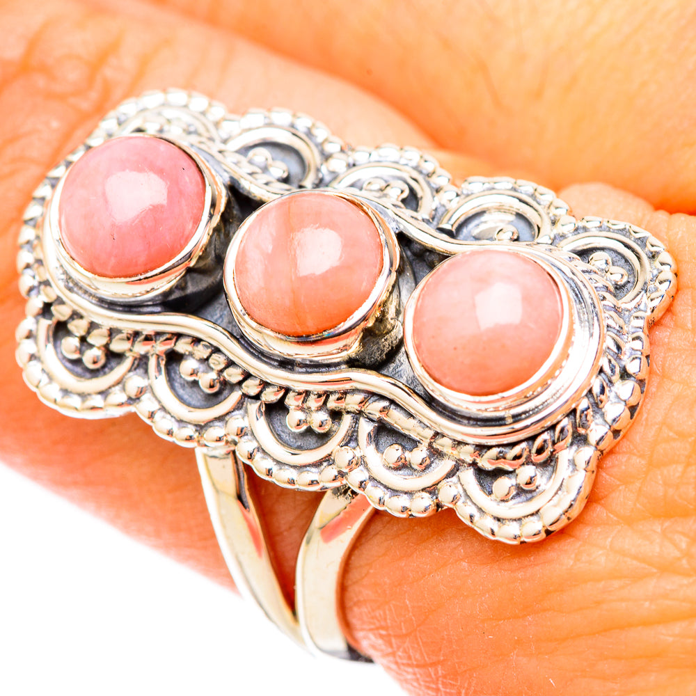 Pink Opal Rings handcrafted by Anasilvercos - RING121378
