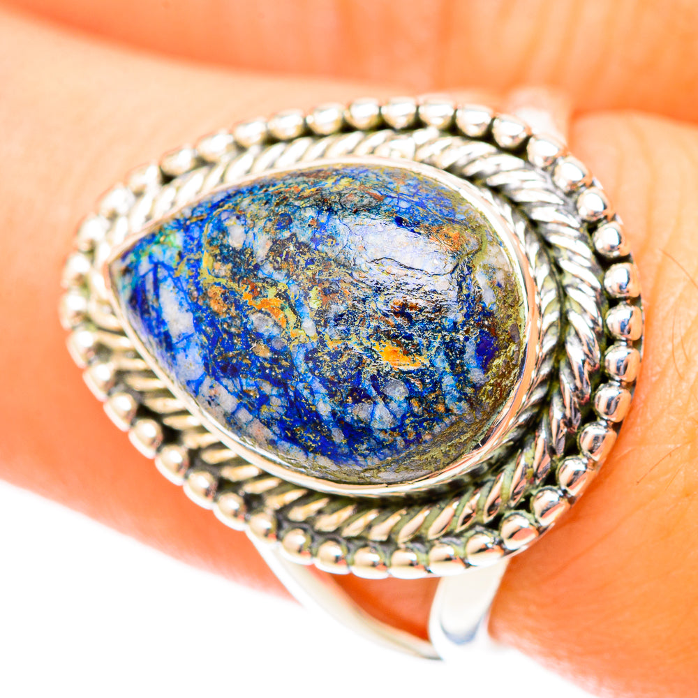 Azurite Rings handcrafted by Anasilvercos - RING121400